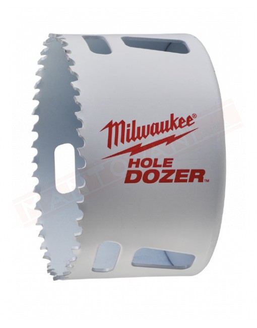 Milwaukee sega a tazza 127 mm per metallo legno cartongesso pvc attenzione rispettare velocita' e pressione indicate in scheda