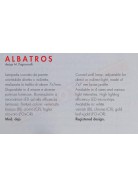 ALBATROS ICONE LUCE APPLIQUE A PARETE CM 70 BIANCA A LED DA 7.92W 3000K 660LM