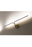 Icone Ypsilon lampada a parete a led 4.8w 440lm 3000k color oro lunghezza cm 50 sporgenza 10\17