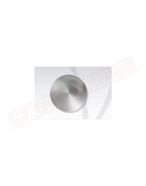 Borchia segnaletica per manto stradale in alluminio bombato diametro 5 cm gambo cm 10