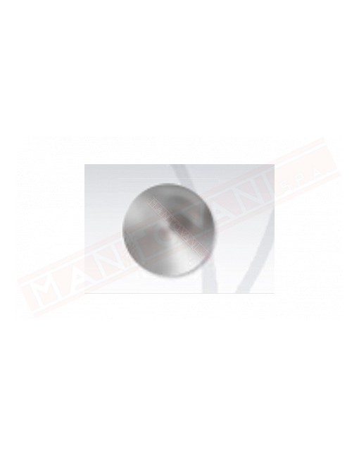 Borchia segnaletica per manto stradale in alluminio bombato diametro 8 cm gambo cm 10