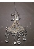Addobbo per albero di natale a forma di lampadario in cristallo