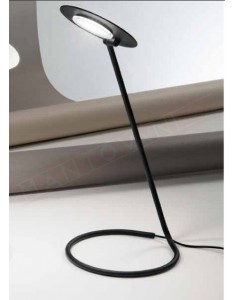 Perenz Kobra lampada da tavolo in metallo nero opaco diametro 20 h 40 a led 5w 425lm 3000k