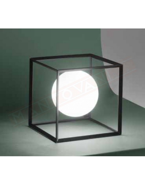 Perenz Cube lampada da tavolo nero 1xg9 15x15x15