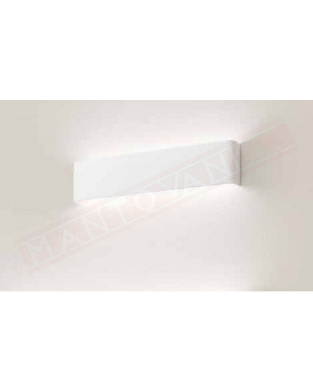 Perenz Way applique in metallobianco l.41 h. 9 sp 3.5 led 12w 1260lm 3000k