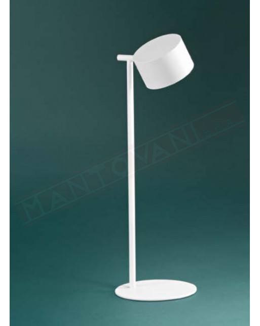 Perenz Kosmo lampada bianca da tavolo ricaricabile a led 3w 3000k dimmerabile a 3 step con accessorio per parete ip44