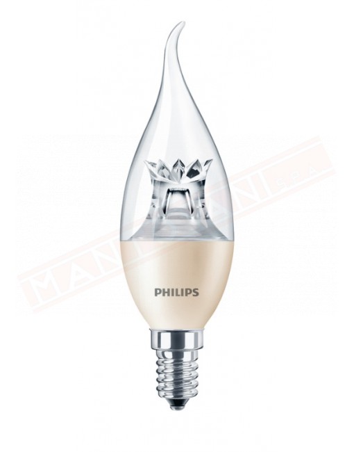 Philips Masterled candle 4 =25 W E14 827 ba38 dim tone classe energetica A+ 38x129 250 lumen