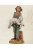 Fontanini 703 Ari edizione limitata 2020 ragazzo che regge agnello su due mani adatto per statuine del presepio da cm 12
