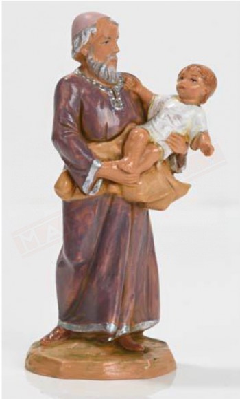Fontanini profeta con bambino in braccio statuina del presepe edizione limitata 2023