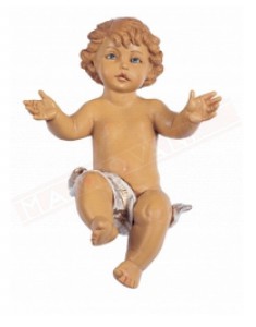 Fontanini bambino adatto per statuine del presepe da cm 45 . gesu' bambino per nativita' da cm 45 tipo legno