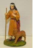 Pastore con cane cm 10 Martino Landi statuina per presepe