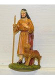 Pastore con cane cm 12 Martino Landi statuina per presepe