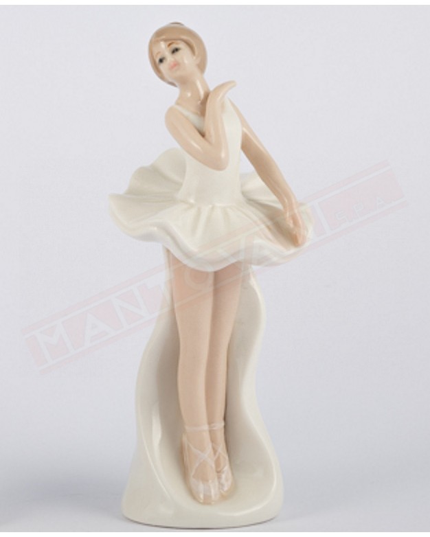 Ballerina in porcellana 6 h 17 ideale per essere posizionata su base con carillon 4035