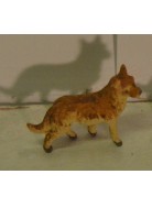 Melu' cane in terracotta per presepe con statuine da cm 8