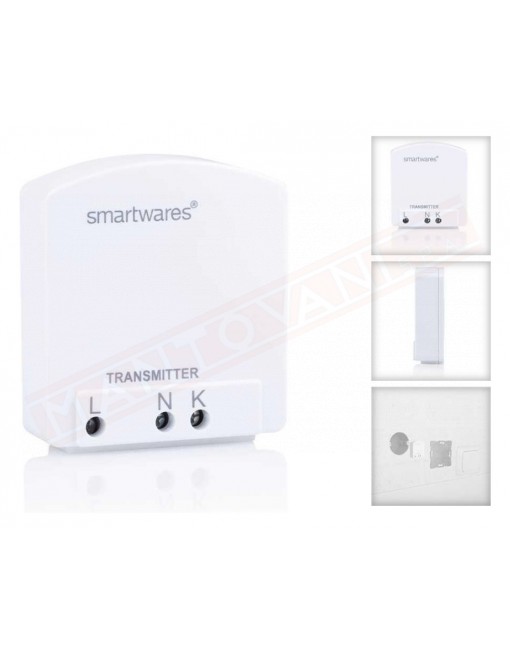 Smartwares smarthome basic interruttore comando wireless remoto da scatola da abbinare a qualsiasi int fp sost da sh490162