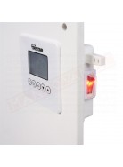 Smartwares Tristar radiatore a raggi infrarossi 550 w con piedini 80cm x 60cm x 1.1 cm display con funzione timer.Da parete