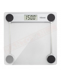 Bilancia pesapersone in vetro trasparente scala di 100 gr fino a 150 kg