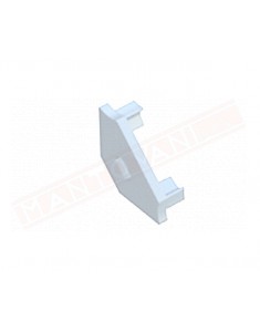 tappo terminale cieco bianco per profilo alluminio bianco tipo C prezzo pezzo singolo