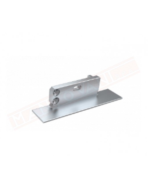 tappo terminale cieco grigio per profilo alluminio tipo zati sinistro prezzo pezzo singolo