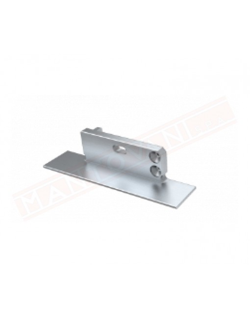 tappo terminale cieco grigio per profilo alluminio tipo zati destro prezzo pezzo singolo