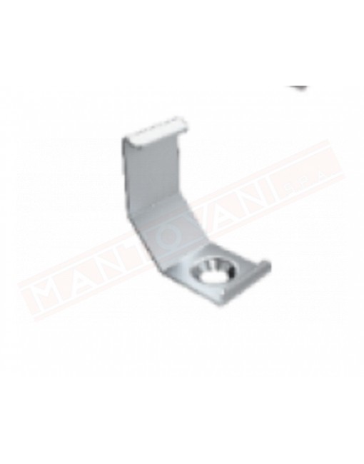 Clip metallica i per profilo alluminio tipo C angolare simmetrico prezzo pezzo singolo