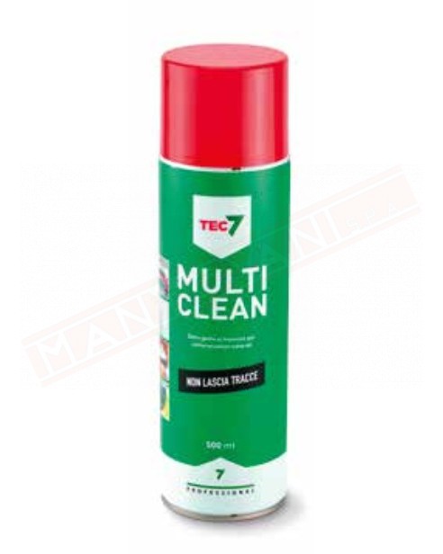 Tec7 MULTI CLEAN schiuma universale di pulizia linea Top ,pulisce e sgrassa tutte le superfici senza lasciare aloni