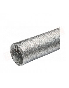 Tubo canalizzato semplice in alluminio 102mm metri 10 temperatura massima statica 120 gradi raggio minimo curvatura 0.6d