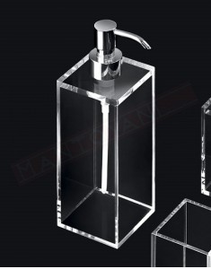 Tl.bath Flesso dispenser grande da appoggio 70x240x70 mm in plexyglass