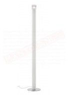 Vistosi Smoking lampada da terra in vetro bianco e cristallo diametro 25 cm altezza 192 cm 1 p.lampada e27