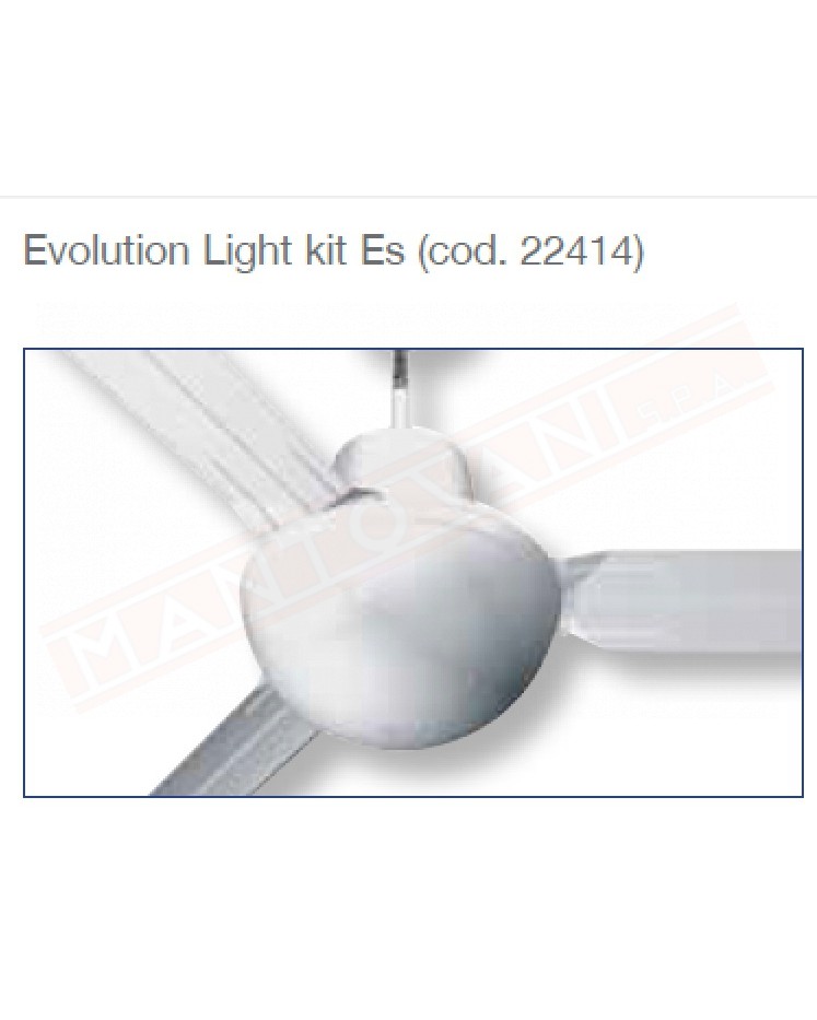 EVOLUTION LIGHT KIT ES KIT LUCE PER 2 LAMPADE A RISPARMIO ENERGETICO MAX 15 W