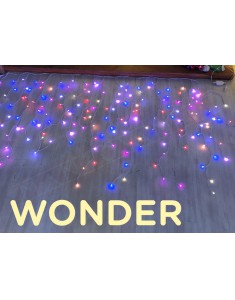 Tenda Wonder 315x110 175 led superbright 8 colori 6 giochi con 48 effetti luminosi inclusi bianco , classic e fissa prolung 2pz